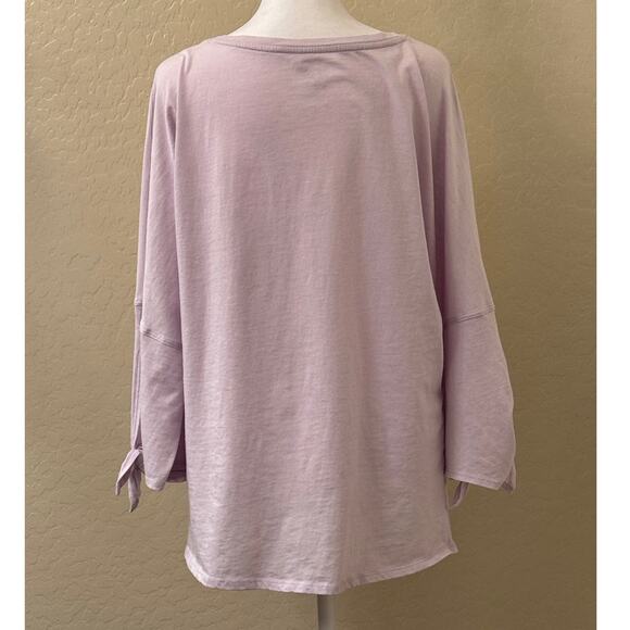 Calvin Klein Performance Lilac Purpkle Tie Sleeve Basic T-Shirt Size Medium - Picture 2 of 7